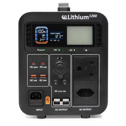 LITHIUM1200 - SB50 PORTABLE POWER STATION - FLEXO POWER