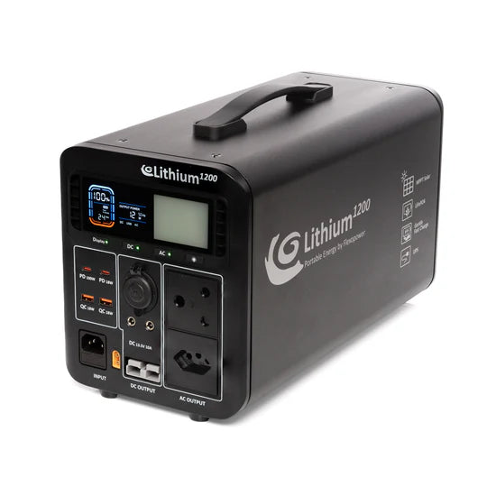 LITHIUM1200 - SB50 PORTABLE POWER STATION - FLEXO POWER