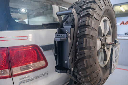 CAN CRUSHER - SPARE WHEEL MOUNT