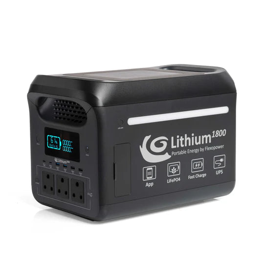 LITHIUM1800 PORTABLE POWER STATION - FLEXO POWER