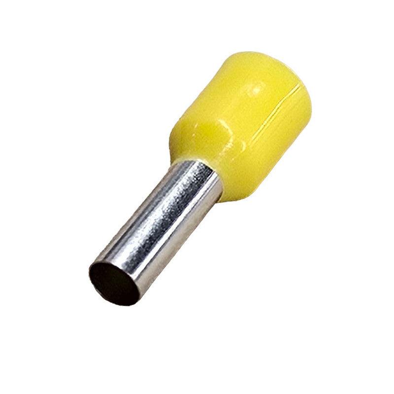 Bootlace Yellow Ferrule (4.0 mm²) 50 Pack