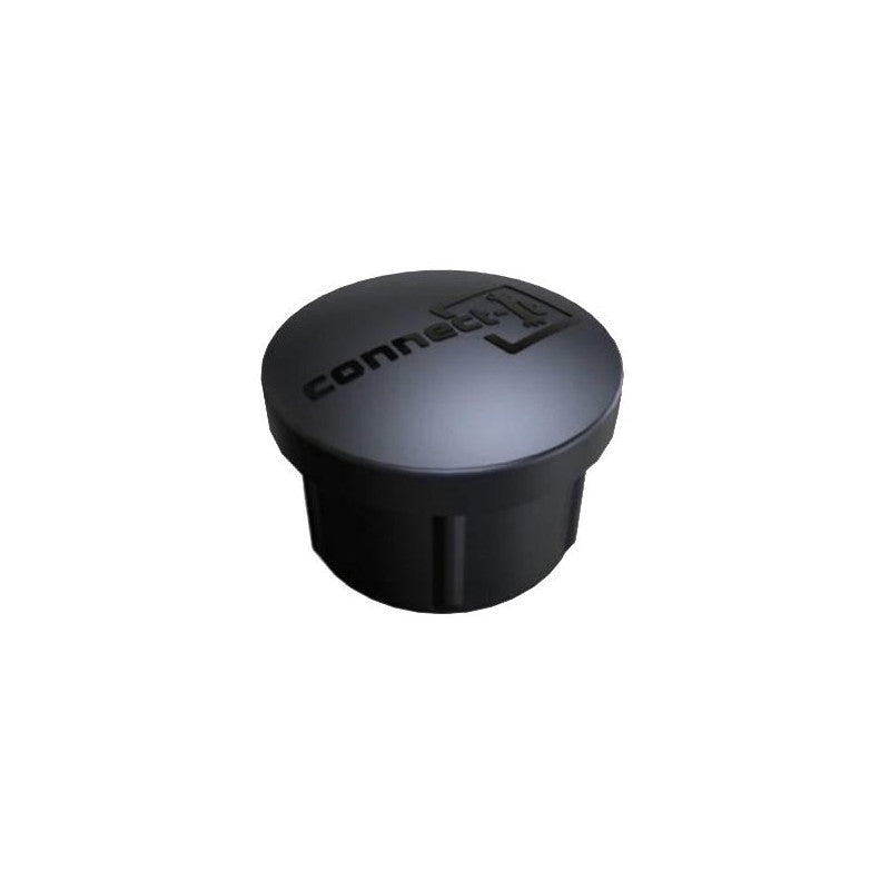 Connect-It End Cap - Round - 25mm - Black