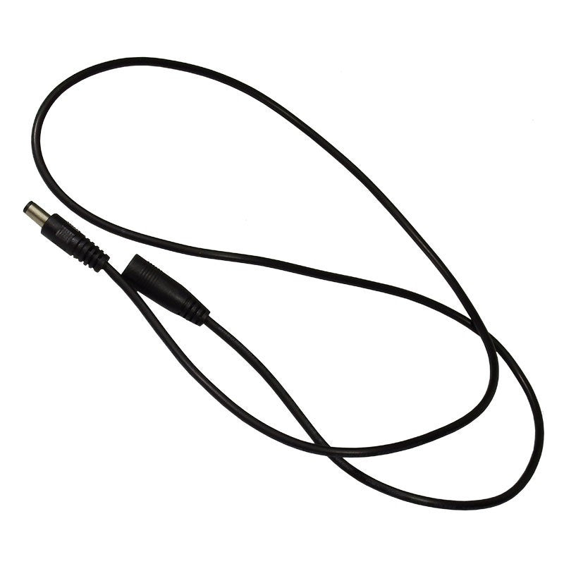 DC Power Extension with male and female plugs - 1 meter long
