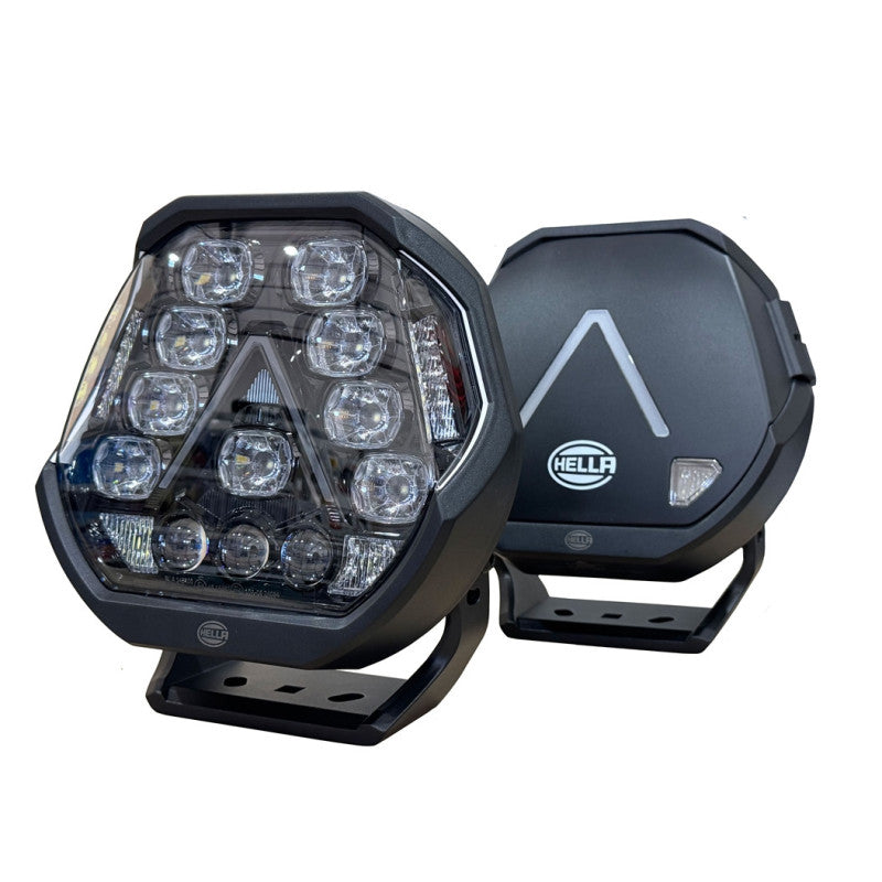 Hella 9" LED Spotlight SET Antares with Harness