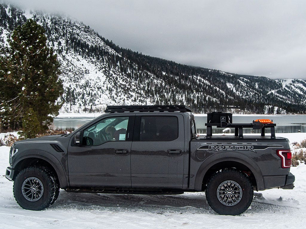 Ford F-150 Crew Cab (2009-Current) Slimline II Roof Rack Kit / Low Profile