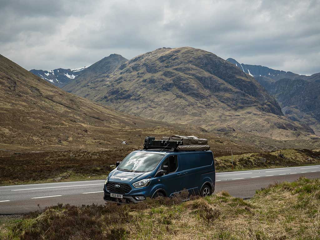 Ford Tourneo/Transit Custom LWB (2013-2022) Slimline II Roof Rack Kit