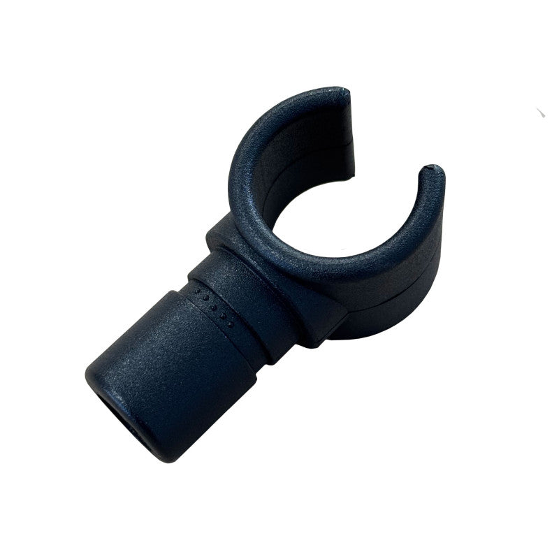 Pole Clip On Tee 22mm Clip to 25mm - Black