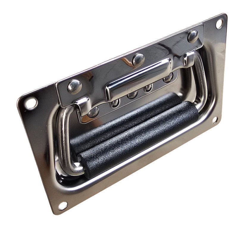 Stainless Spring Loaded Flush Drawer Handle - 304 Stainless Steel