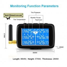 6 Wheel TPMS with Internall sensor for Trucks