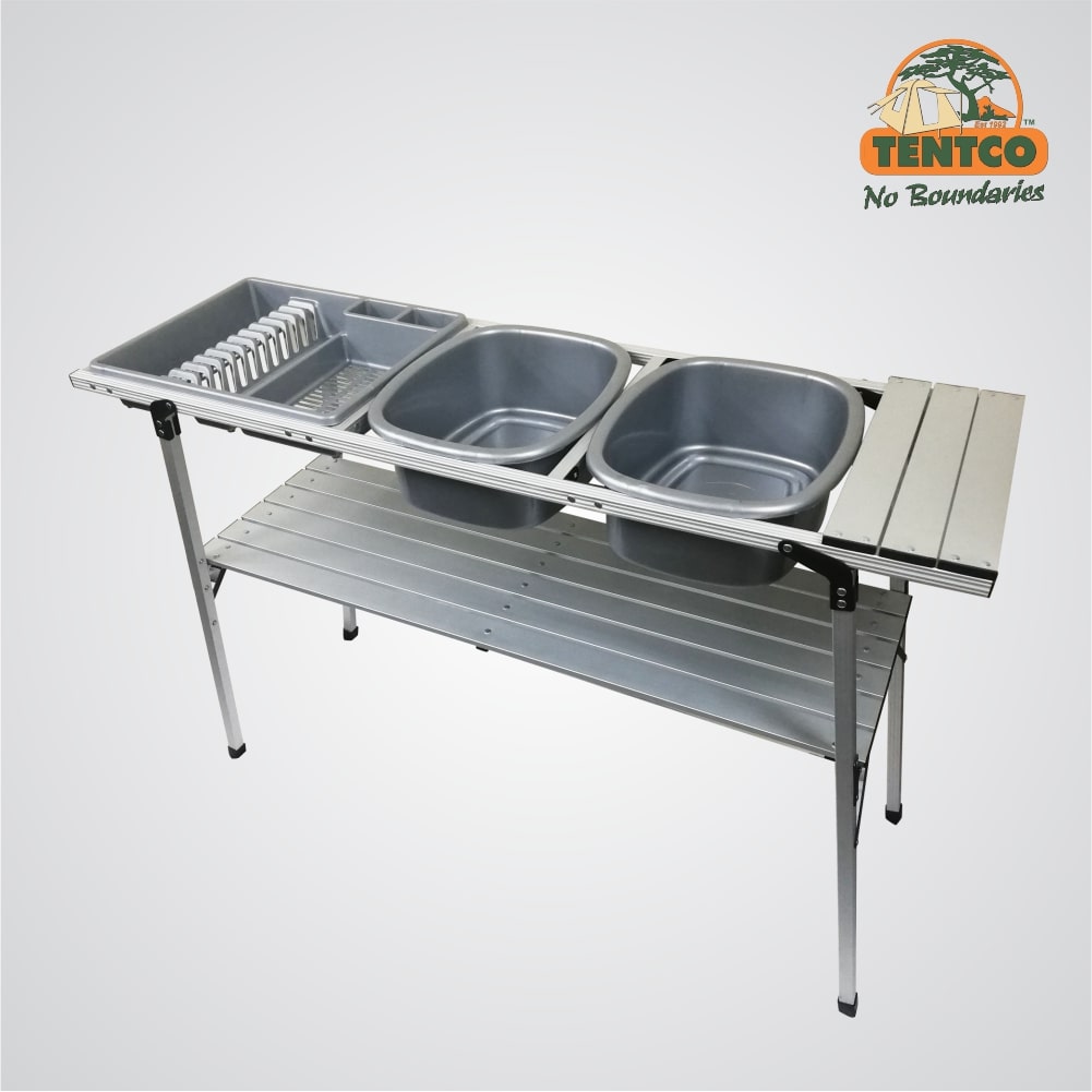 Tentco Aluminium Double Dishwash Stand - TENTCO TA014