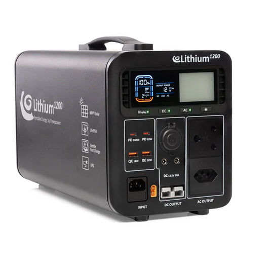 LITHIUM1200 - SB50 PORTABLE POWER STATION - FLEXO POWER