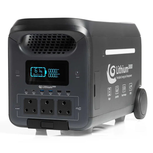 LITHIUM3000 PORTABLE POWER STATION - FLEXO POWER