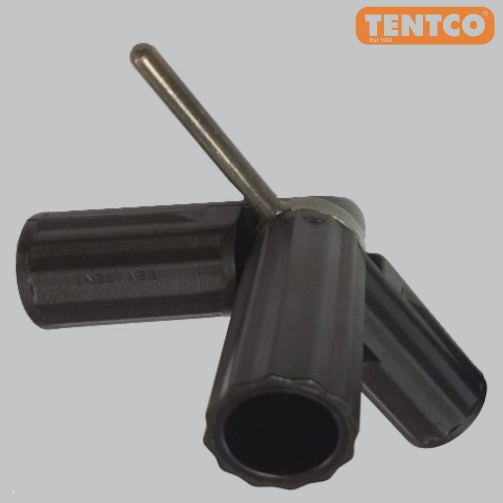 Corner Flexible 3 Way Std & Spigot Right