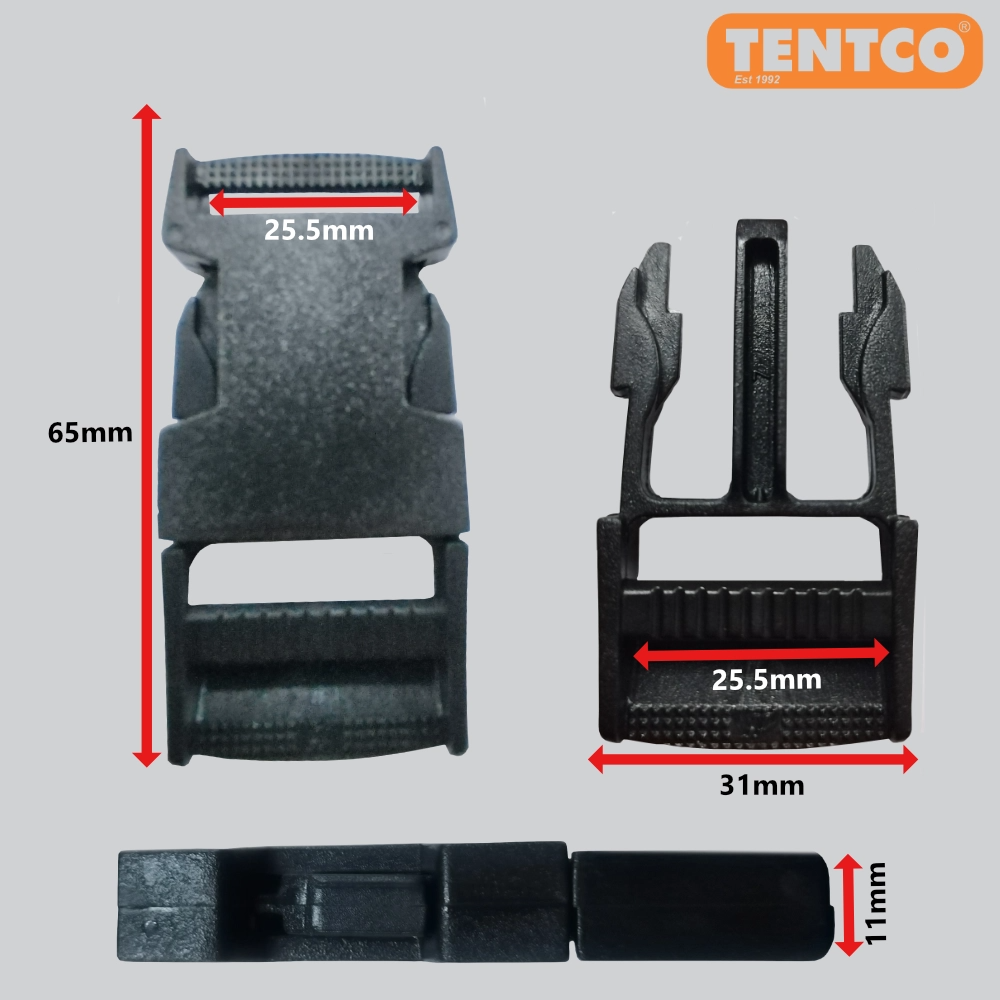 Quick Release Buckle 25mm Pack of 2