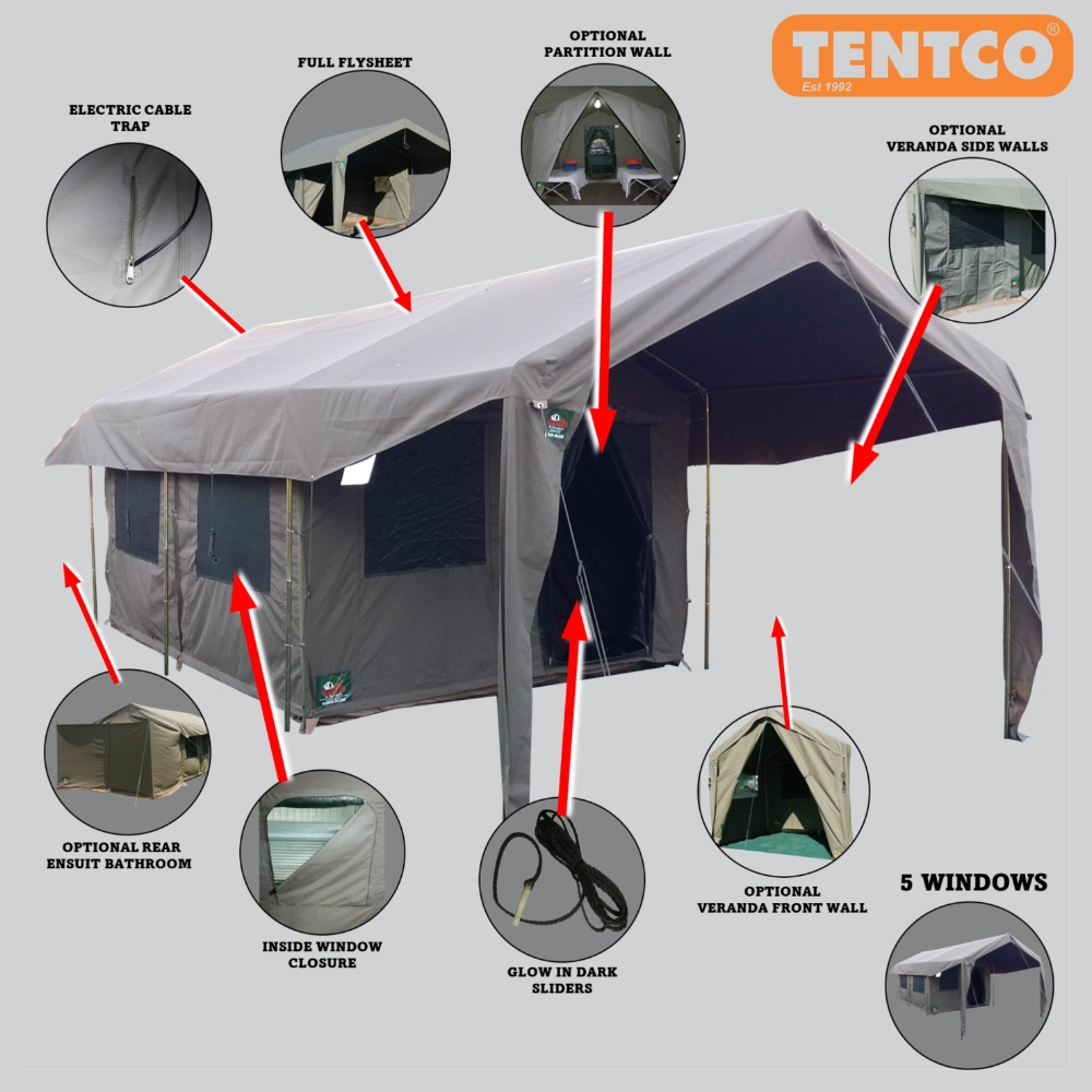 Frame Tent Sahara Deluxe D-Door