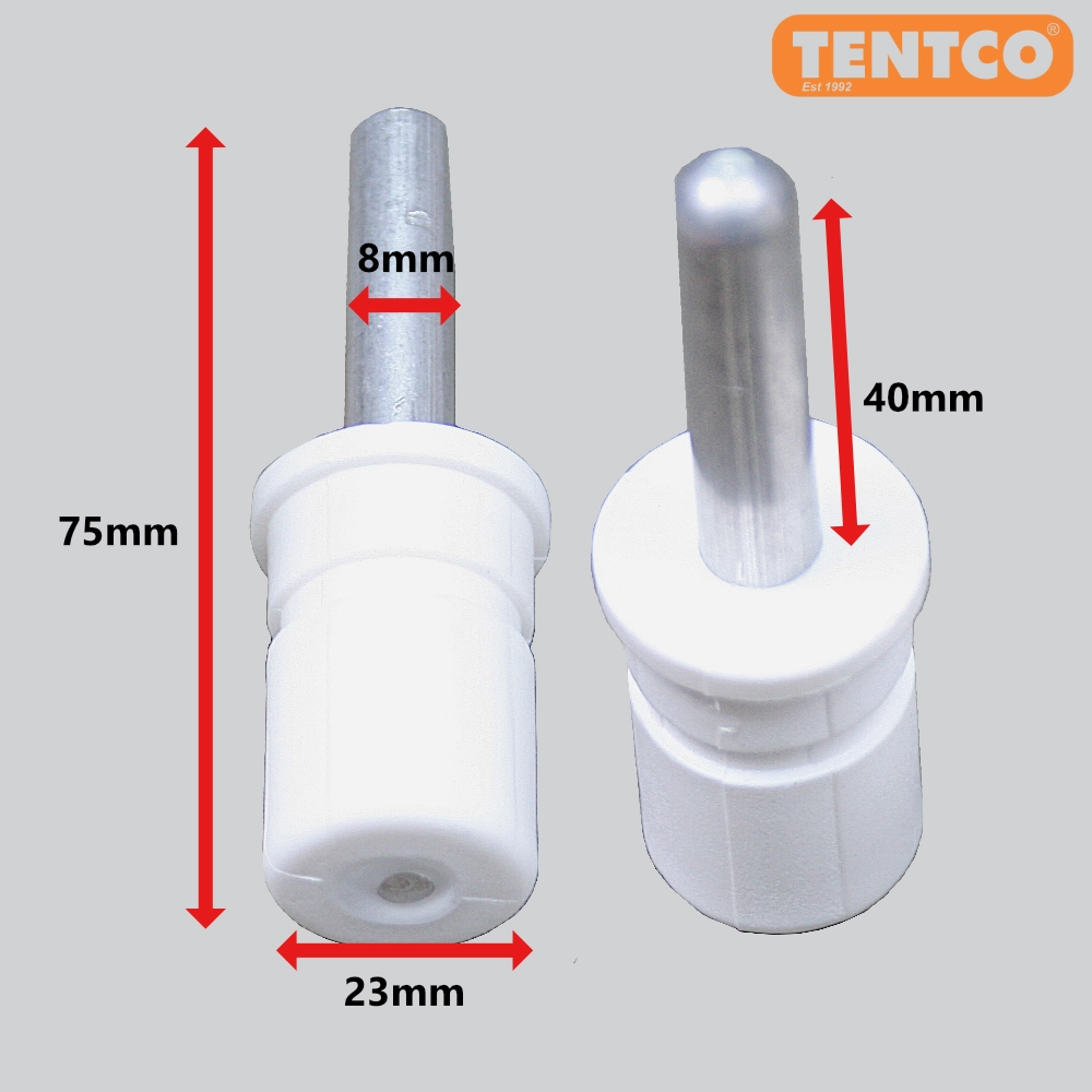 Spigot Steel 25mm Pack of 2