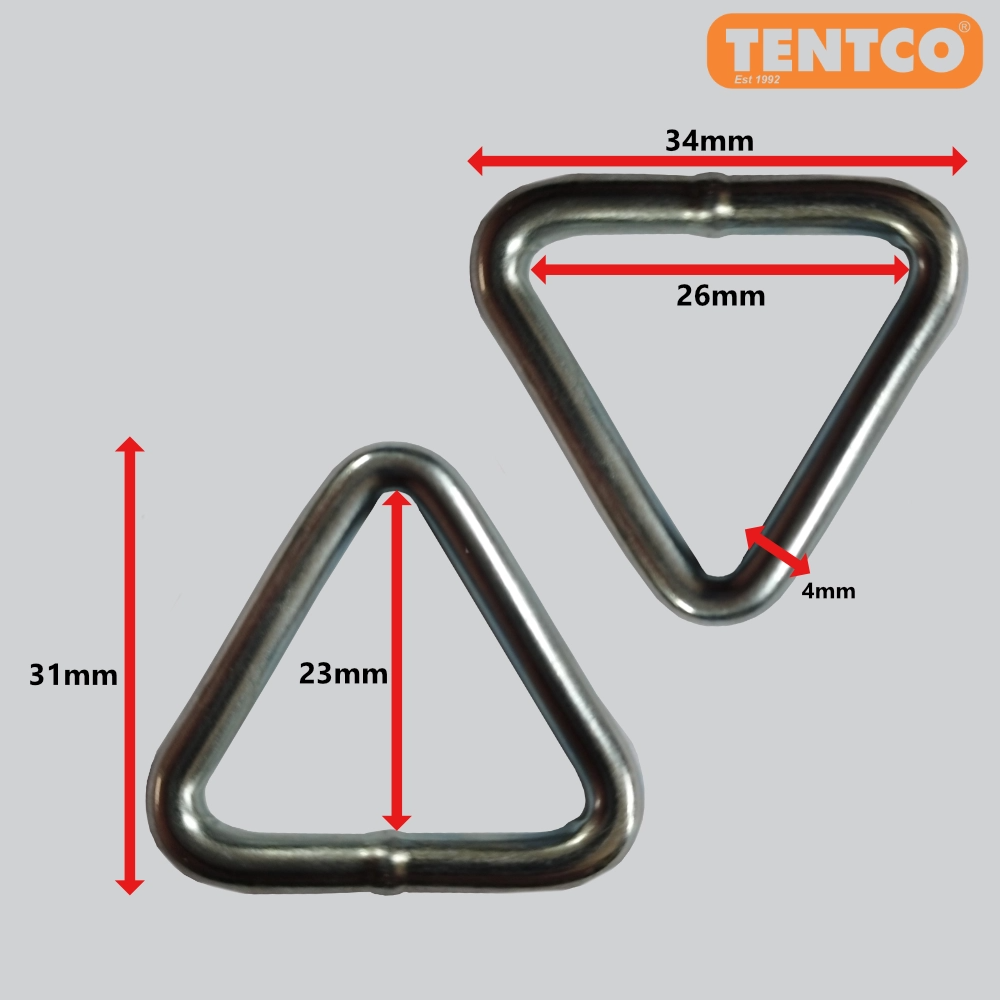 Triangle Steel 25mm Pack of 2