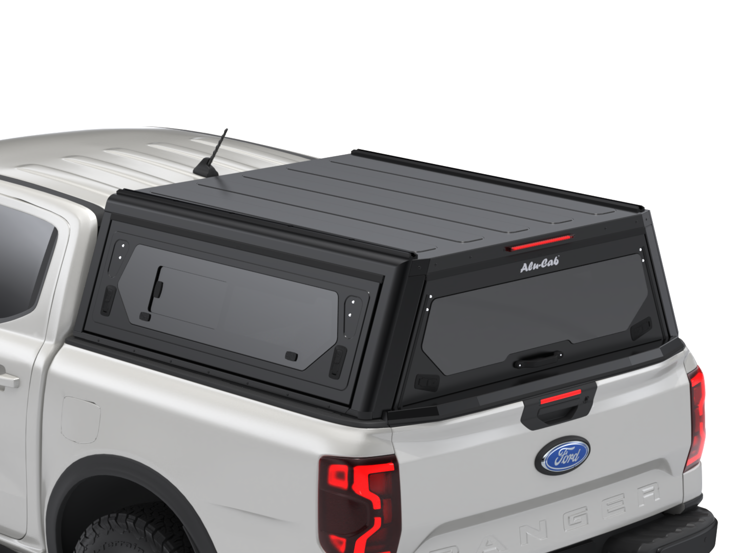 CONTOUR CANOPY - FORD RANGER - DC - BLACK - SIDE WINDOWS INCL
