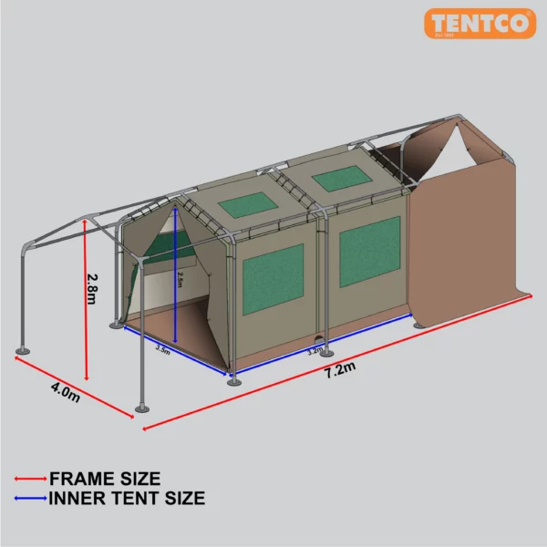 Frame Tent Oasis 2 Module Wide Body