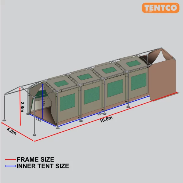 Frame Tent Oasis 4 Module Wide Body