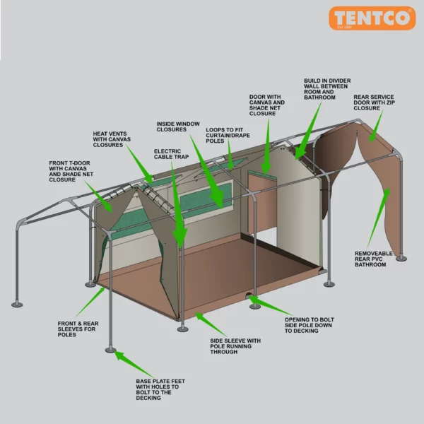 Frame Tent Oasis 2 Module Wide Body