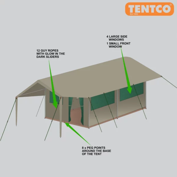 Frame Tent Sahara Deluxe D-Door