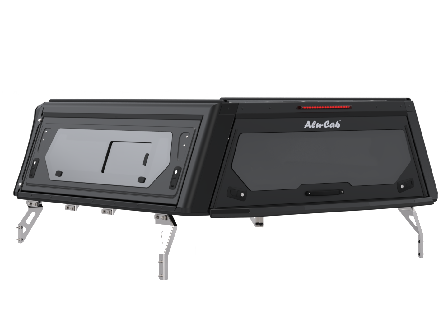 CONTOUR CANOPY - HILUX 26+ - DC - BLACK - SIDE WINDOWS INCL