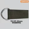 D-Ring Steel 25mm Pack of 5