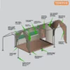 Frame Tent Oasis 2 Module Wide Body