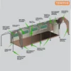 Frame Tent Oasis 4 Module Wide Body