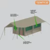 Frame Tent Sahara Deluxe D-Door