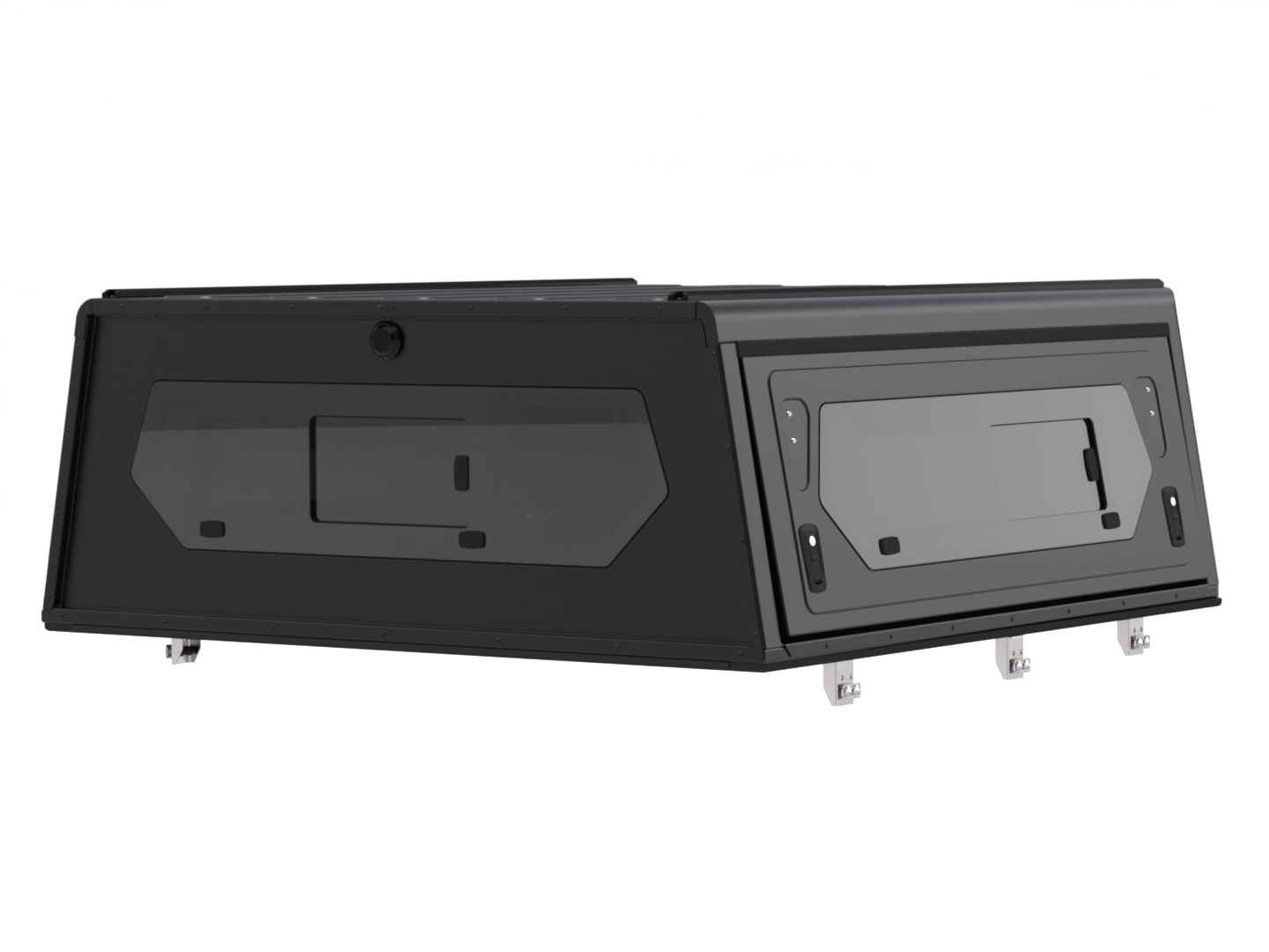 CONTOUR CANOPY - JEEP GLADIATOR - DC - BLACK - SIDE WINDOWS INCL