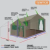Frame Tent Sahara Deluxe D-Door