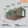Frame Tent Sahara Deluxe T-Door