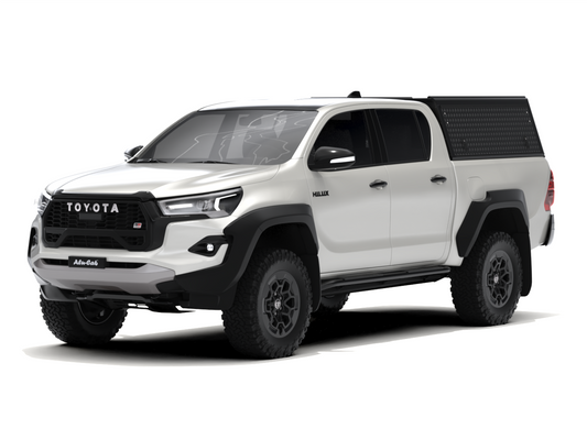 HILUX REVO DC EXPLORER GUARD - BLACK TREAD FRD - ZERO WINDOWS