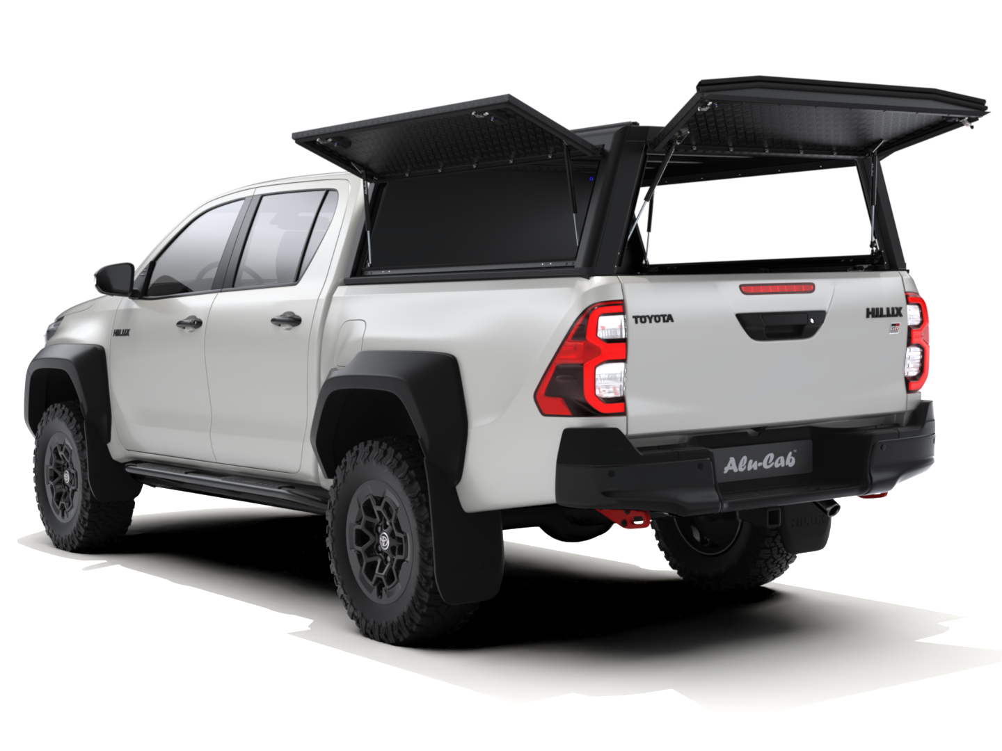 HILUX REVO DC EXPLORER GUARD - BLACK TREAD FRD - ZERO WINDOWS