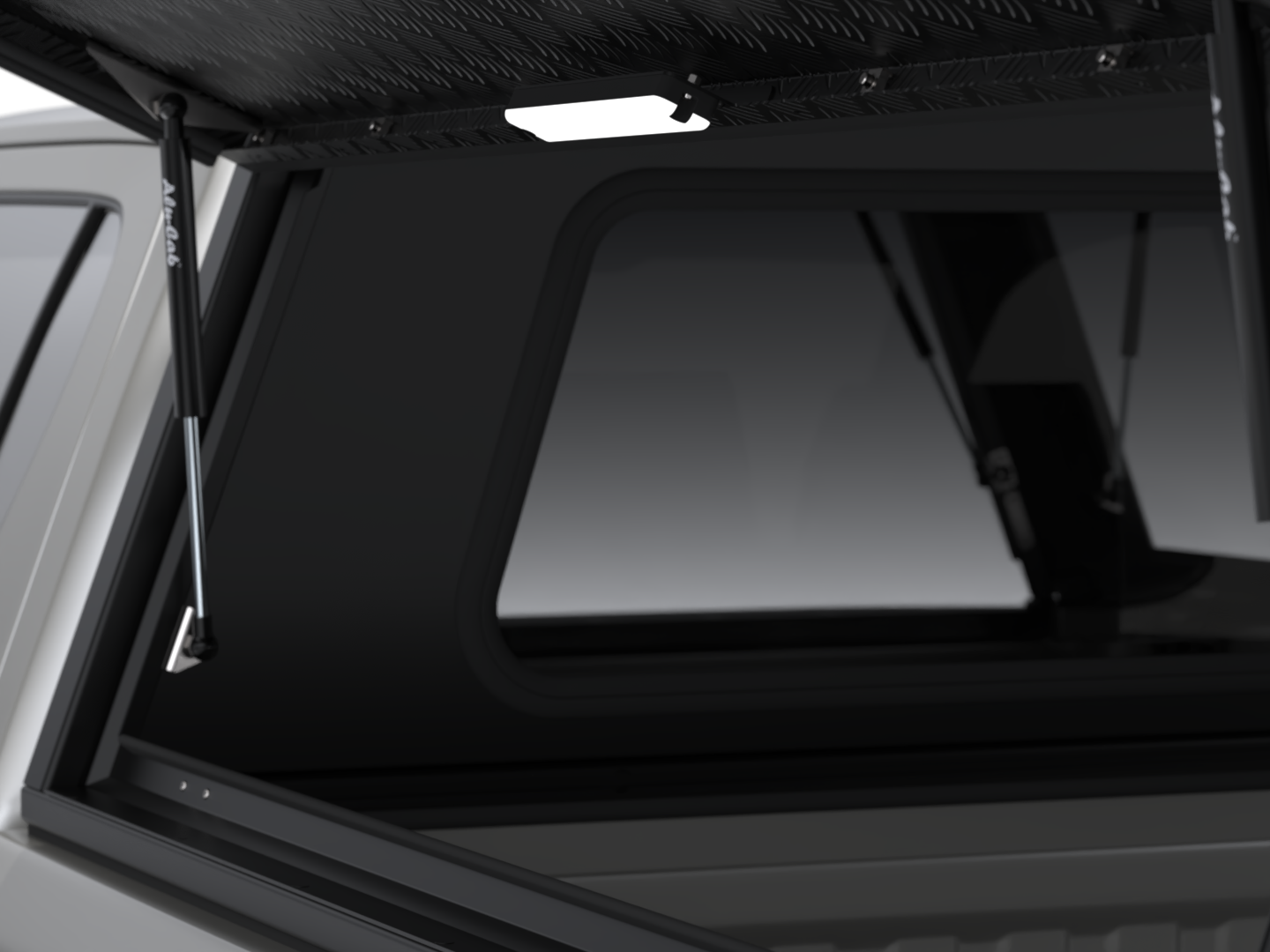 CANOPY - HILUX 26+ DC - BLACK TREAD FRD
