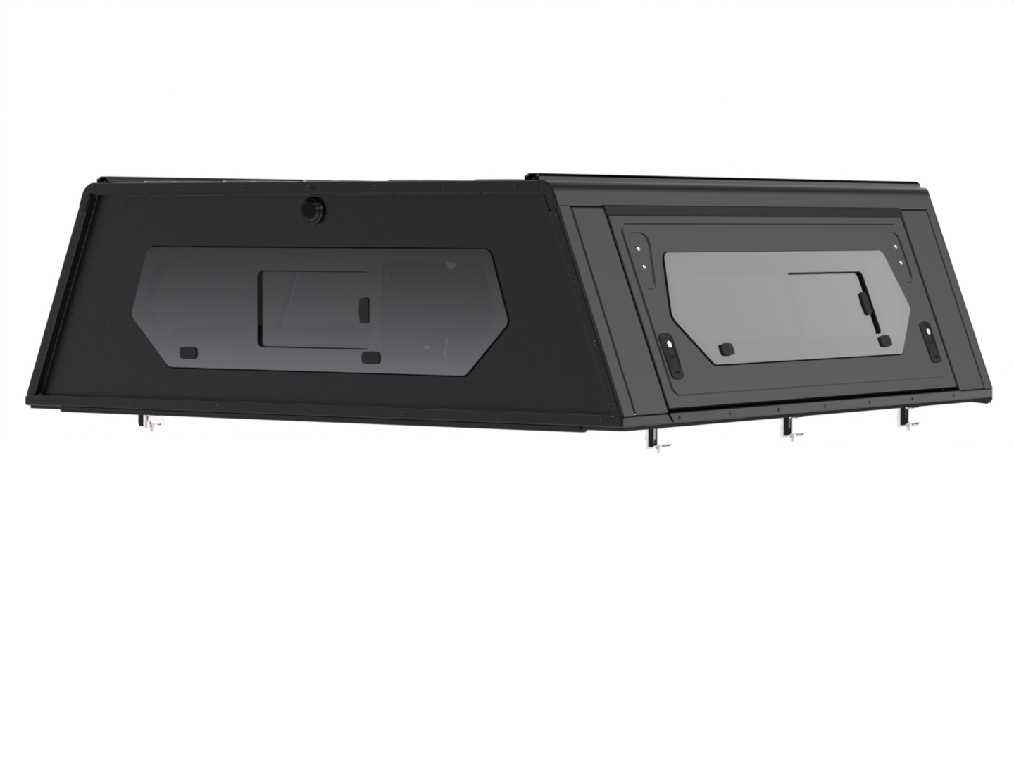 CONTOUR CANOPY - FORD F150 5.5 2021+ (9th Gen) - BLACK - SIDE WINDOWS INCL