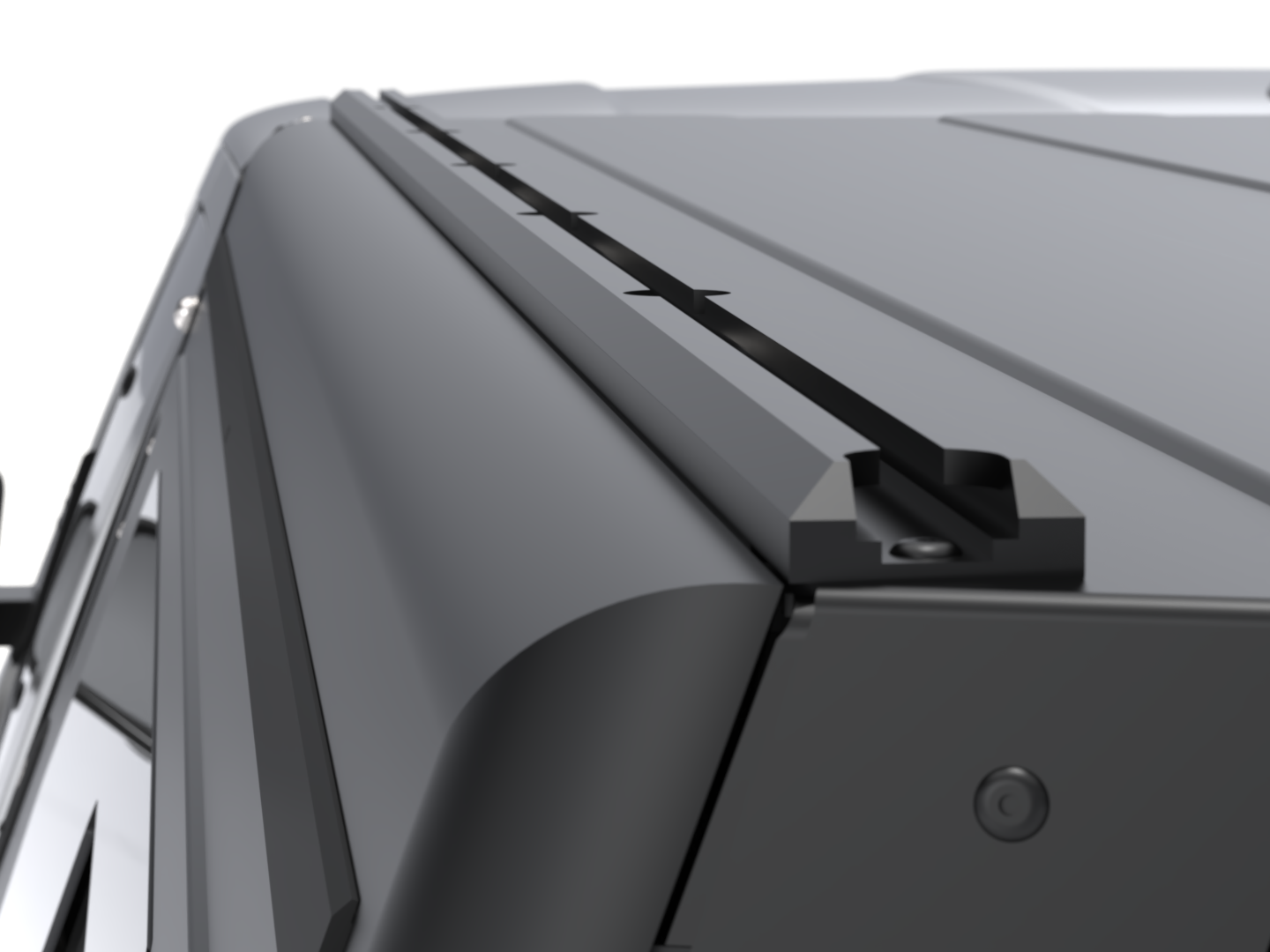 CONTOUR CANOPY - HILUX 26+ - XC - BLACK - SIDE WINDOWS INCL