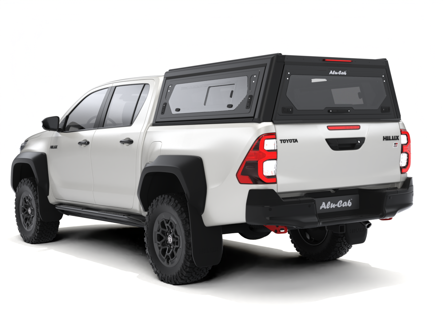 CONTOUR CANOPY - HILUX REVO 16+ - DC - BLACK - SIDE WINDOWS INCL