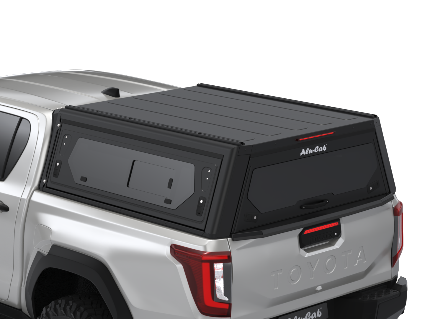 CONTOUR CANOPY - HILUX 26+ - DC - BLACK - SIDE WINDOWS INCL