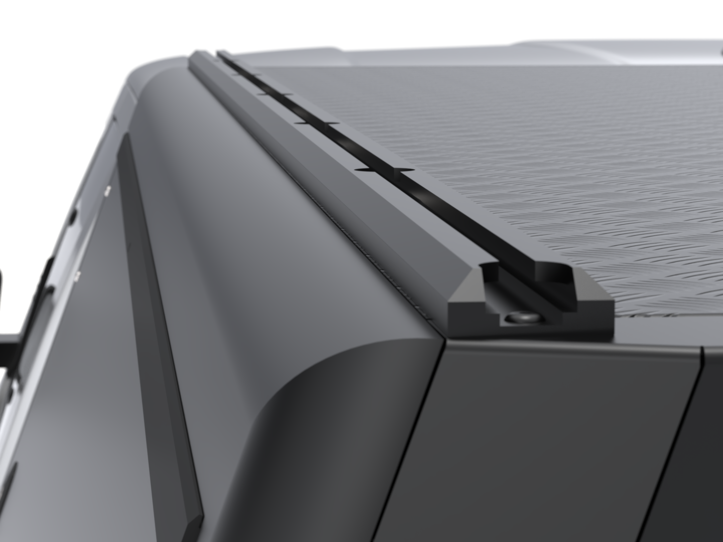 CANOPY - HILUX 26+ XC - BLACK SMOOTH FRD