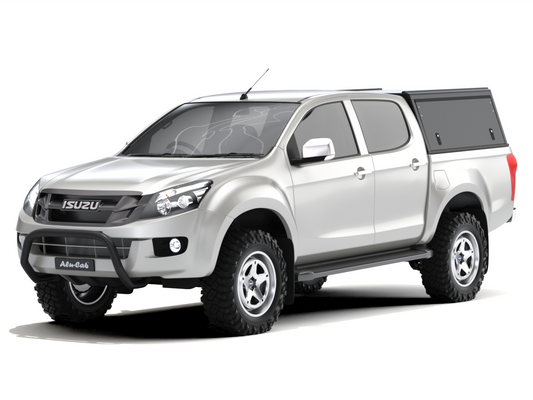 ISUZU KB (2013+) DC EXPLORER GUARD - BLACK SMOOTH FRD - ZERO WINDOWS