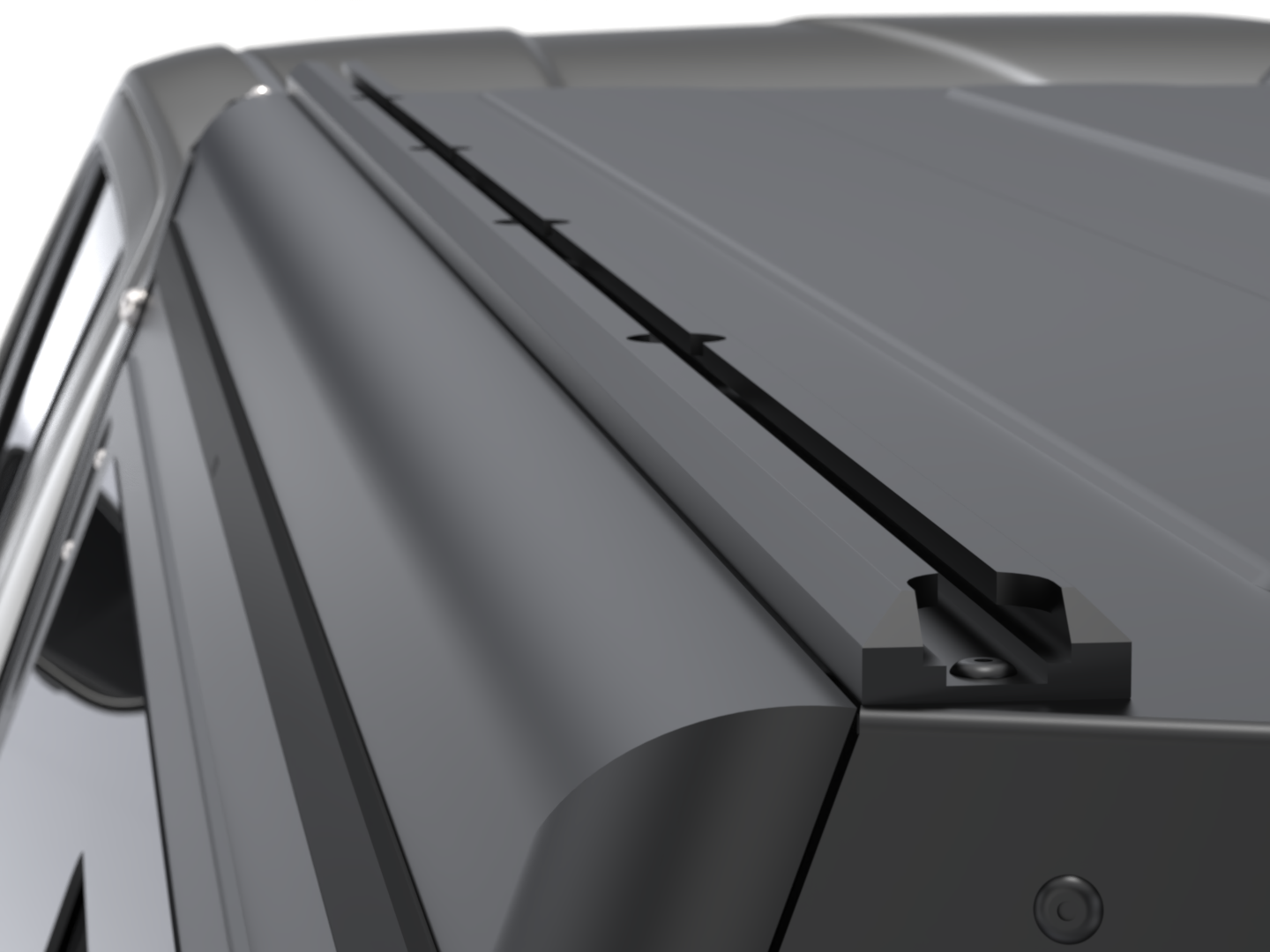 CONTOUR CANOPY - HILUX 26+ - DC - BLACK - SIDE WINDOWS INCL