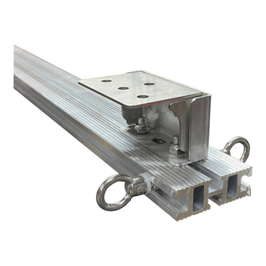 4-Groove Aluminium Profile - 2 meter