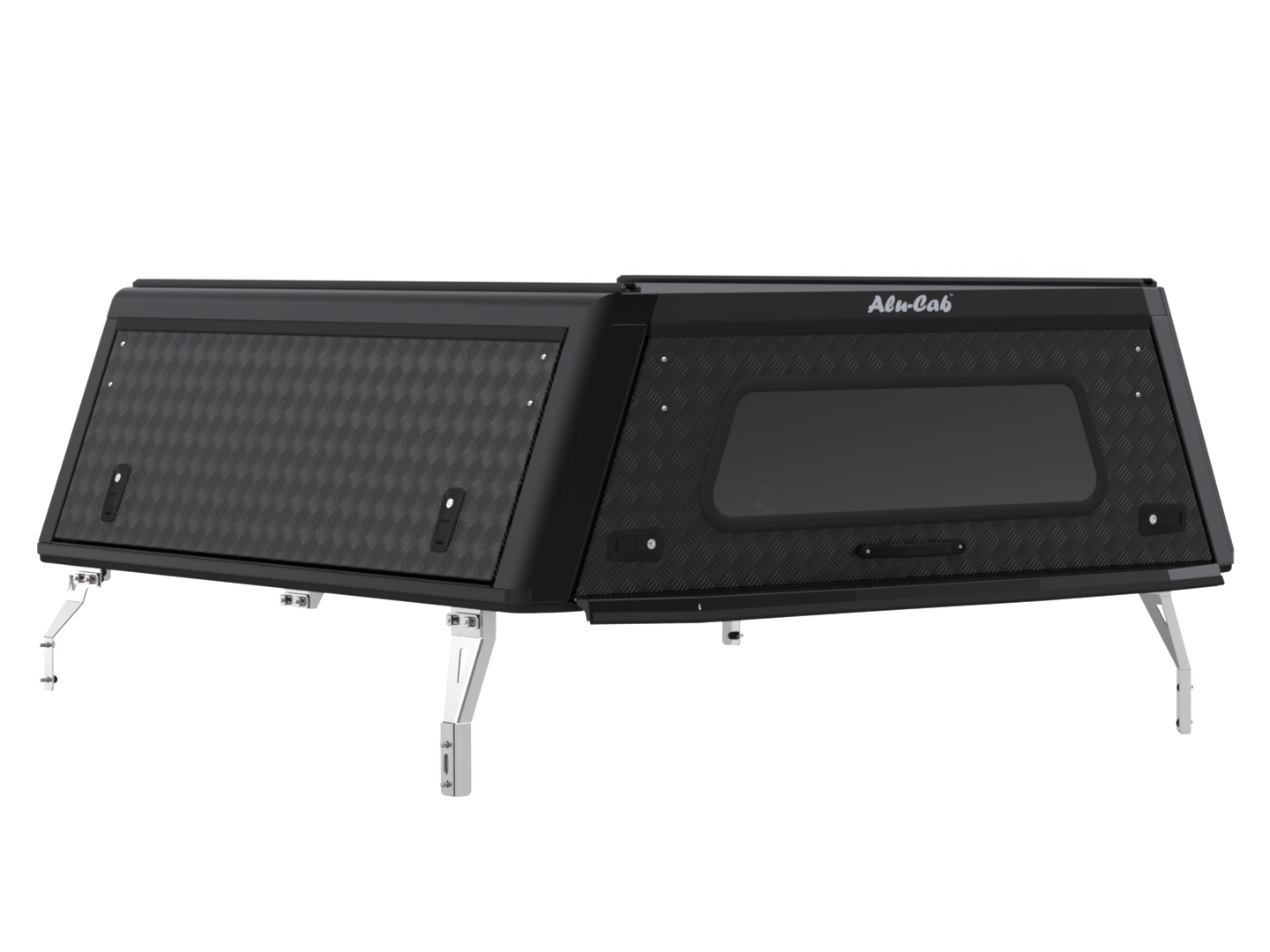 CANOPY - HILUX 26+ DC - BLACK TREAD FRD