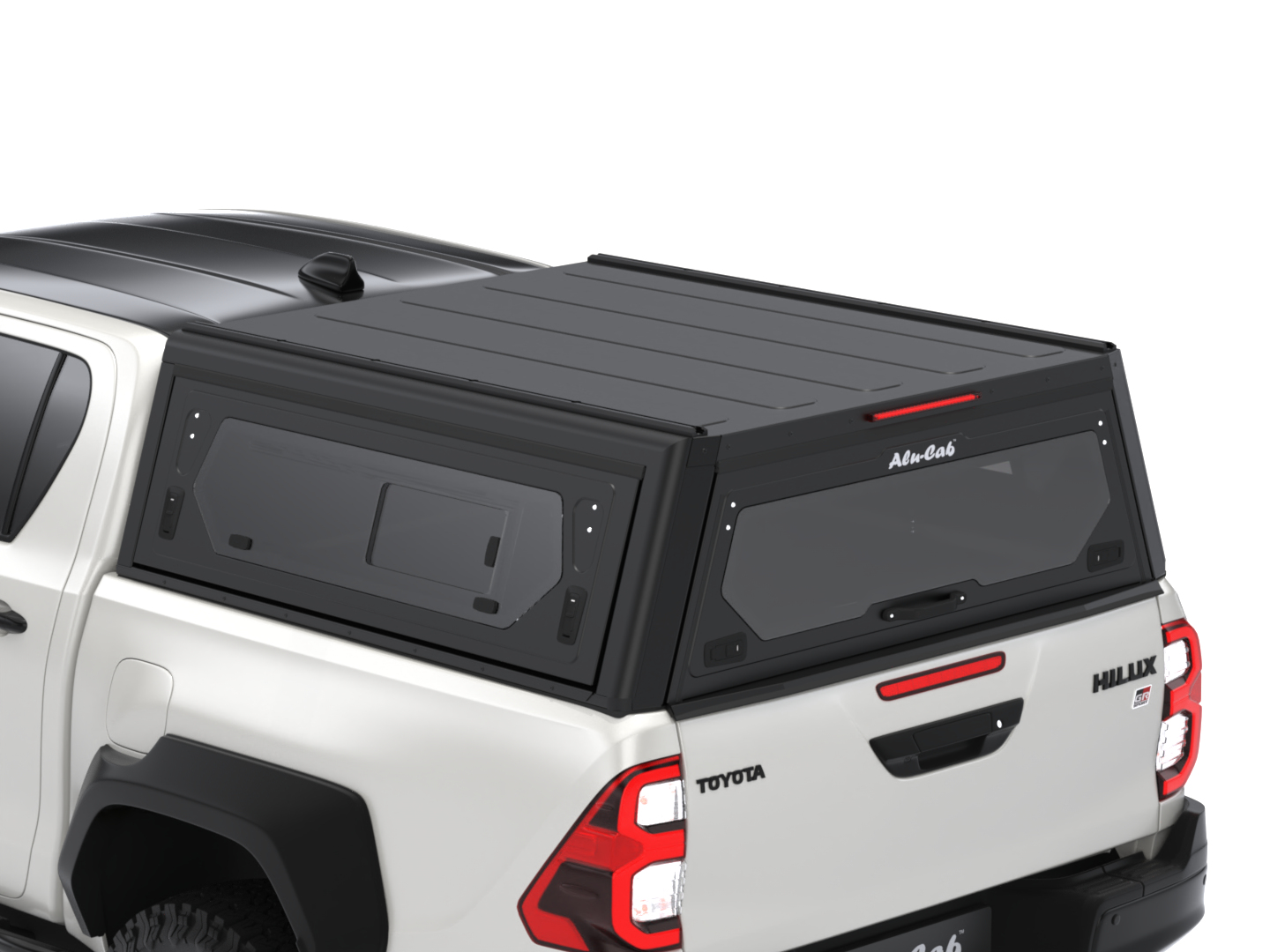 CONTOUR CANOPY - HILUX REVO 16+ - DC - BLACK - SIDE WINDOWS INCL