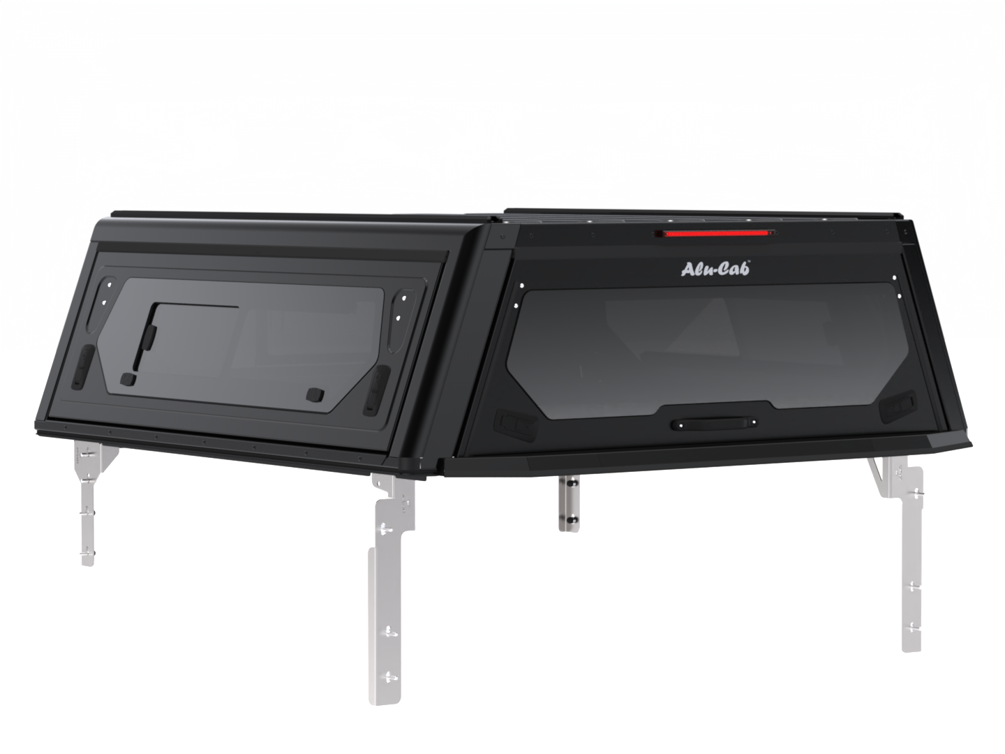 CONTOUR CANOPY - FORD RANGER - DC - BLACK - SIDE WINDOWS INCL