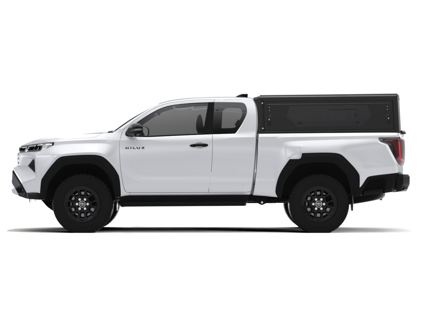 CONTOUR CANOPY - HILUX 26+ - XC - BLACK - SIDE WINDOWS INCL