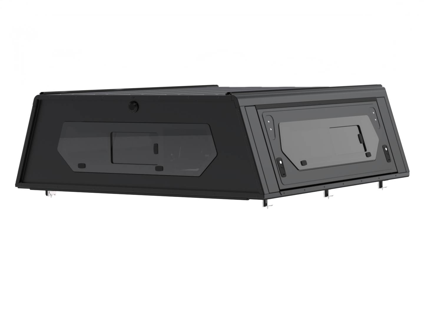 CONTOUR CANOPY - RAM 5.5 1500 2009-2018 (4th Gen) and 2019-Present (5th Gen) BLACK - SIDE WINDOWS INCL.
